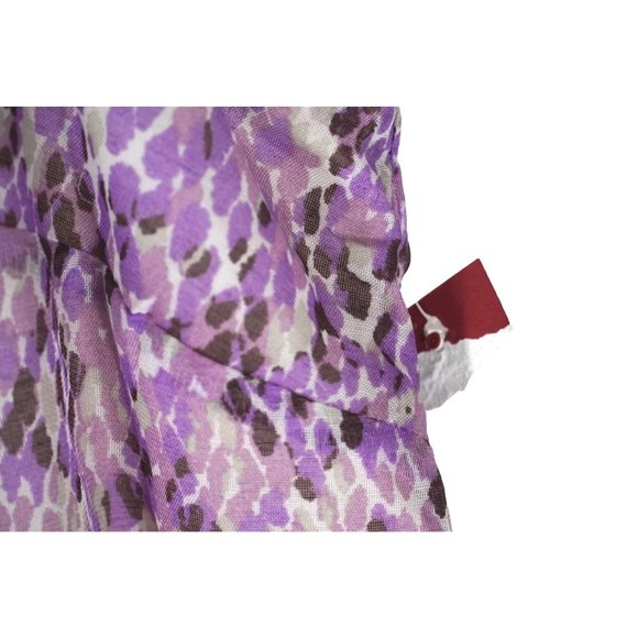 Merona Dress Shades of Purple Ruffles Elastic Waist Womens Size (4) 4X Knee Leng - Picture 7 of 8